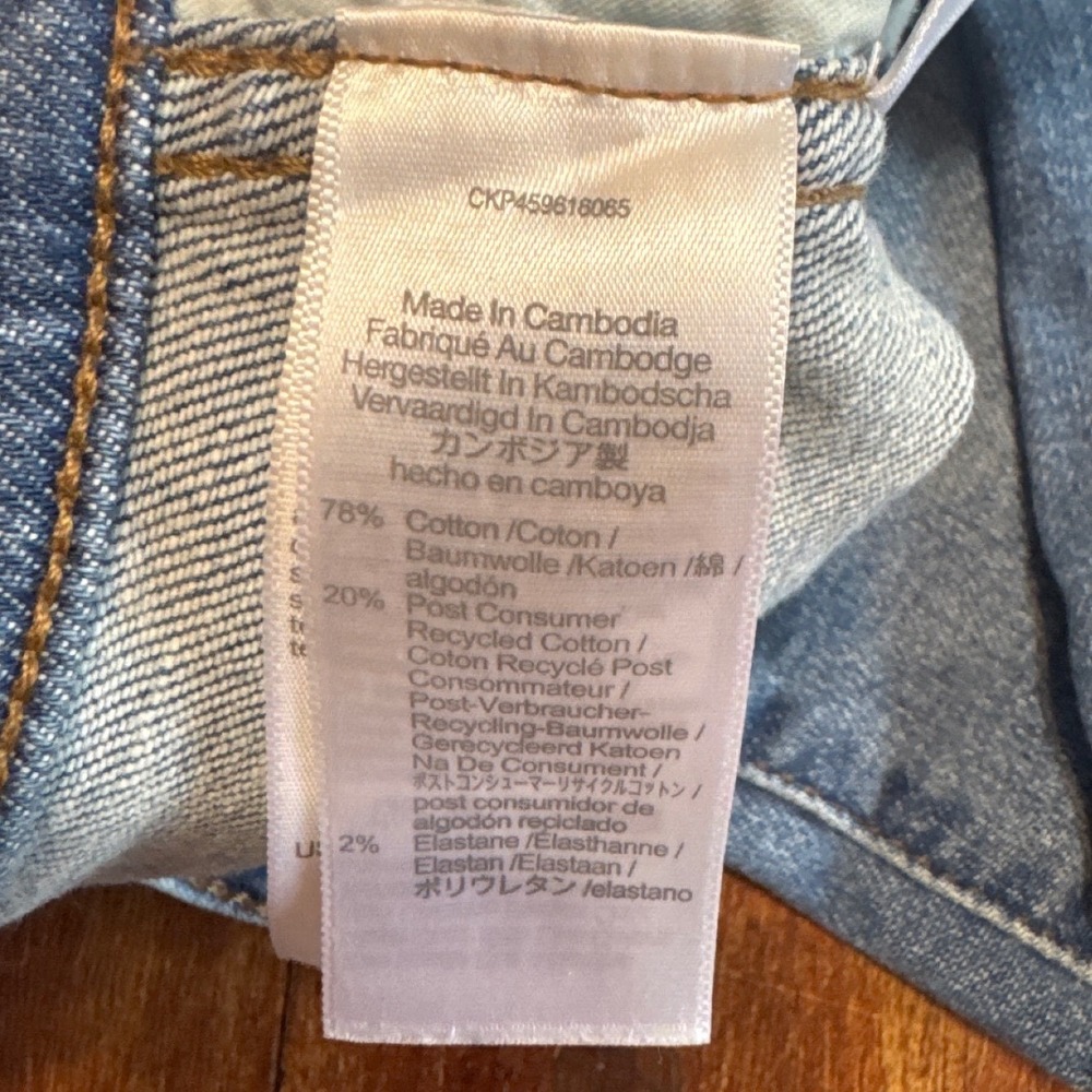 Madewell Stovepipe Jeans Womens 24 Blue High Rise Straight Leg Denim - Picture 10 of 12